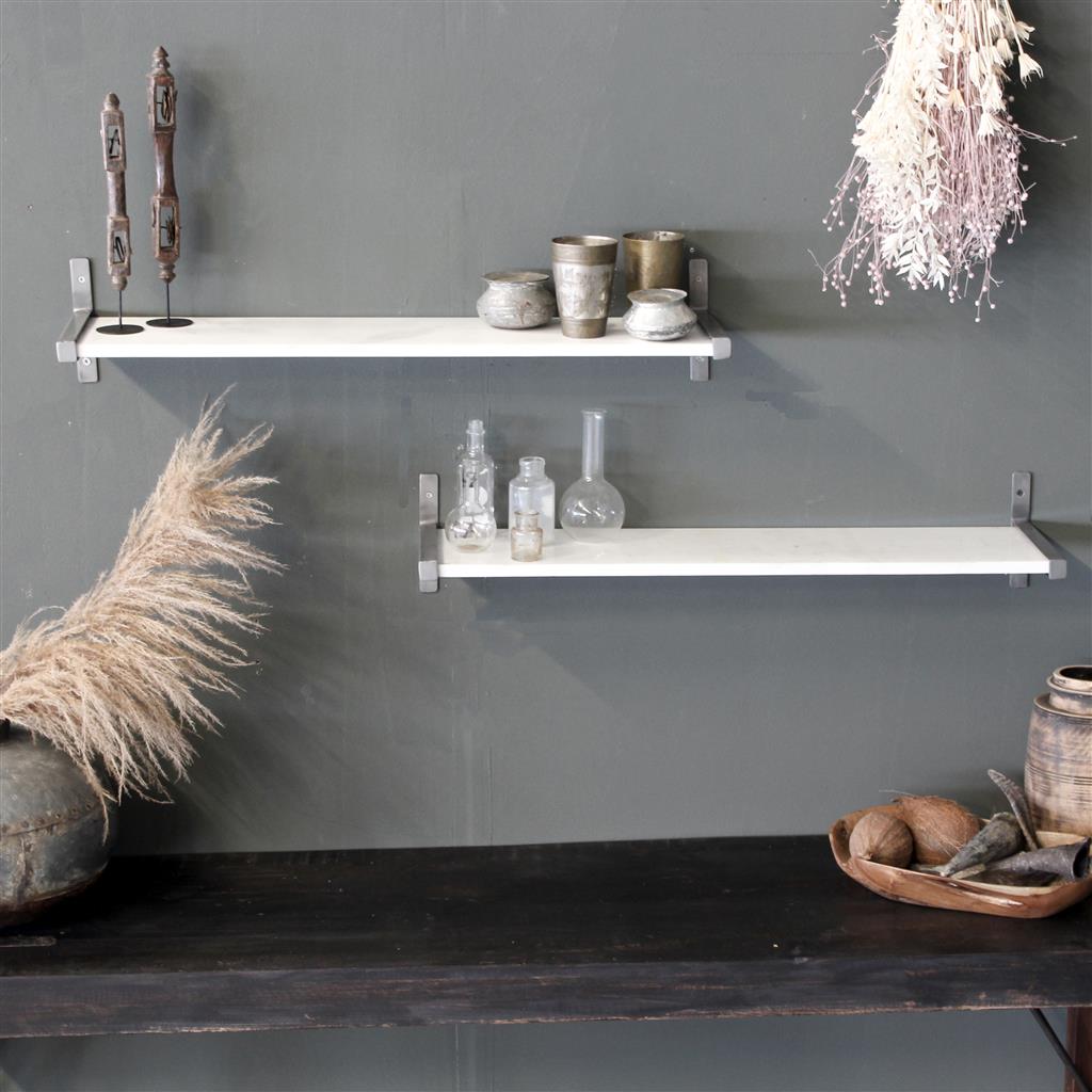 White Marble Wall Shelf - The Old Mill Stores